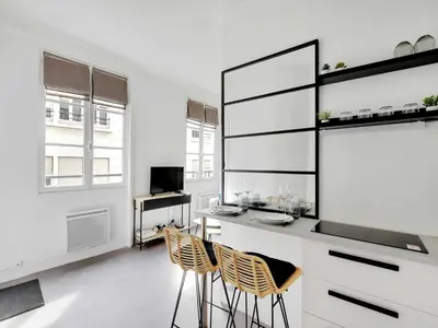 Cuisine ou kitchenette dans l'établissement Cosy studio - 2P - St Germain-des-Pres Odeon
