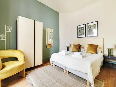 Un ou plusieurs lits dans un hébergement de l'établissement Modern flat 1 BDR 2P - Marais district