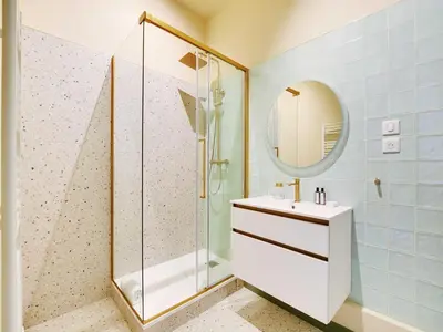 Salle de bains dans l'établissement Modern flat 1 BDR 2P - Marais district