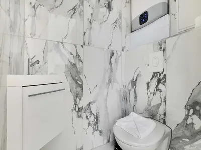 Salle de bains dans l'établissement Elegant flat near Champs-Élysées