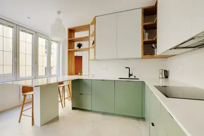 Cuisine ou kitchenette dans l'établissement Magnificent 2 bed flat - BASTILLE-ST ANTOINE - Mobility lease