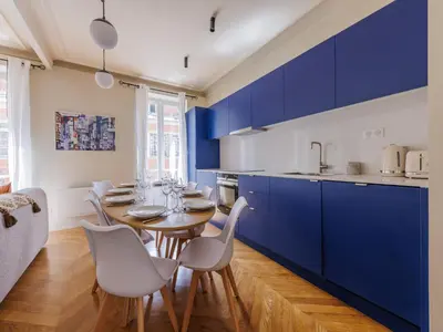 Cuisine ou kitchenette dans l'établissement Charming apartment - 3BDR 6P - St Germain des Prés