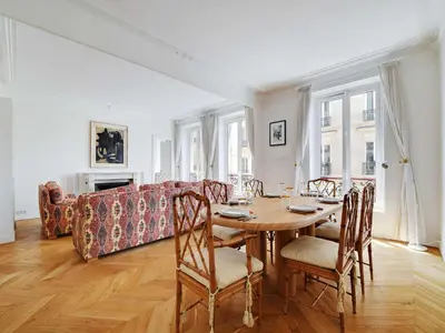 Coin salon dans l'établissement Charm and Modernity - 3BD-6P - Odéon Luxembourg