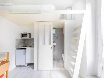 Cuisine ou kitchenette dans l'établissement Studio - Jardin des Plantes - Mobility lease
