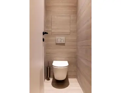 Salle de bains dans l'établissement Résidence Le Marais