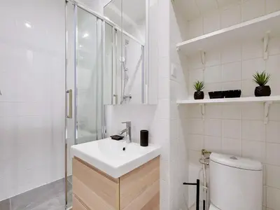 Salle de bains dans l'établissement Charming 2P studio - Bastille Charonne