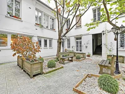 Jardin de l'établissement Charming 2P studio - Bastille Charonne