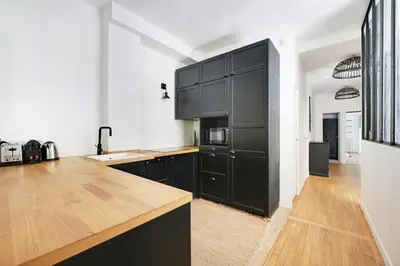 Cuisine ou kitchenette dans l'établissement Beautiful 3BR with garden - Mirabeau - Mobility lease