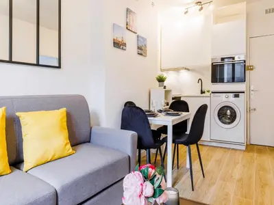 Cuisine ou kitchenette dans l'établissement Apartment COSY near BASTILLE - Mobility lease