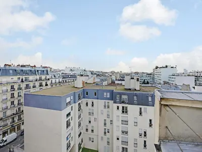 Plan de l'établissement Cosy studio near Atelier des Lumières - 2P