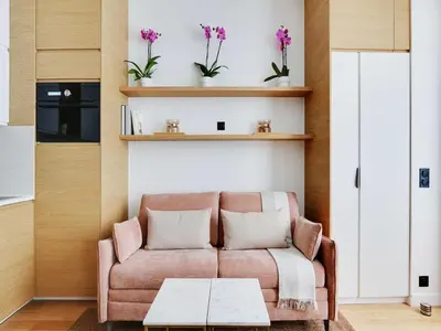Coin salon dans l'établissement Charming Apt - 1BD 4P - Invalides Bon Marché