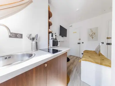 Cuisine ou kitchenette dans l'établissement Magnificent studio - 1P -Trocadéro