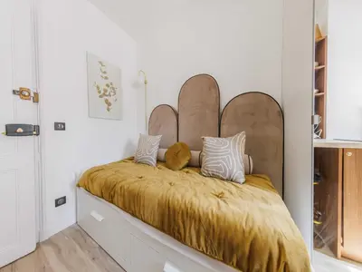 Un ou plusieurs lits dans un hébergement de l'établissement Magnificent studio - 1P -Trocadéro