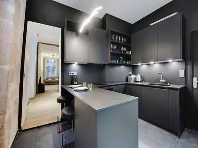 Cuisine ou kitchenette dans l'établissement Superb studio 2P - Rivoli Notre-Dame