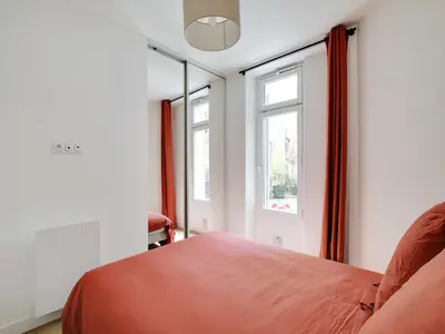 Un ou plusieurs lits dans un hébergement de l'établissement Modern apartment - 2BD 6P - Batignolles