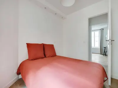 Un ou plusieurs lits dans un hébergement de l'établissement Modern apartment - 2BD 6P - Batignolles