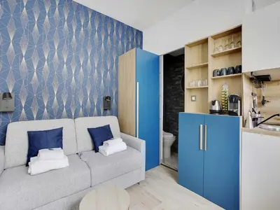 Cuisine ou kitchenette dans l'établissement Studio COSY 2P - Boulogne Rolland garros