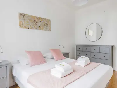 Un ou plusieurs lits dans un hébergement de l'établissement Superb apartment - Boulogne-Billancourt