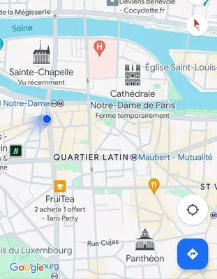 Plan de l'établissement Appartement Haussmannien Saint Michel Notre Dame