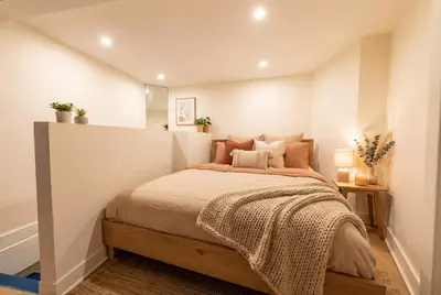 Un ou plusieurs lits dans un hébergement de l'établissement Le Deniro Loft - Tour Eiffel Invalides - 5 personnes