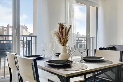Plan de l'établissement Studio spacieux à 2 minutes de Paris - 4 personnes