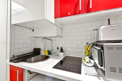 Plan de l'établissement Studio Charmant Appartement Quartier Les Marais Free Netflix