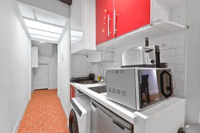 Plan de l'établissement Studio Charmant Appartement Quartier Les Marais Free Netflix