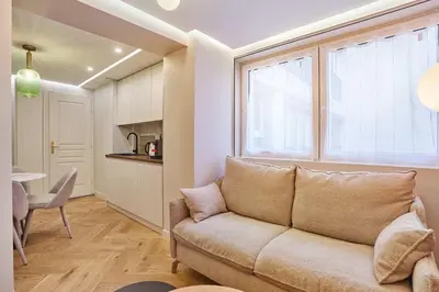 Cuisine ou kitchenette dans l'établissement Residence AC Champs de Mars Eiffel Tower by Studio Prestige