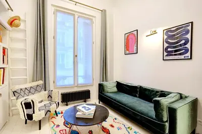 Coin salon dans l'établissement Appartement Montmartre