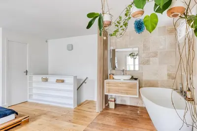 Salle de bains dans l'établissement Parisian Loft & Secret Garden