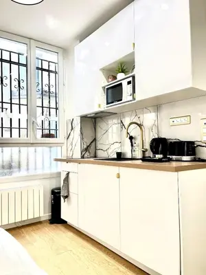 Cuisine ou kitchenette dans l'établissement Apartment - Paris 11th