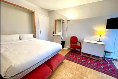Un ou plusieurs lits dans un hébergement de l'établissement Parc Monceau - Chez Amélie