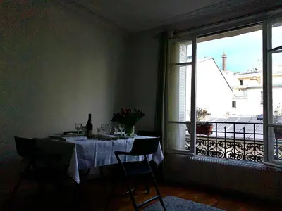 Plan de l'établissement Appartement vue sur la tour Eiffel