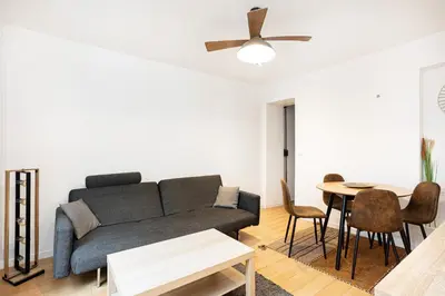 Coin salon dans l'établissement Center Paris République Appartment