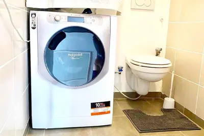 Salle de bains dans l'établissement Appartement 3 pièces avec parking 8 people