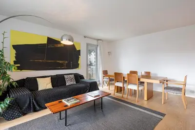 Coin salon dans l'établissement Elegant 100m2 apartment