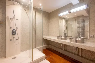 Salle de bains dans l'établissement Elegant 100m2 apartment