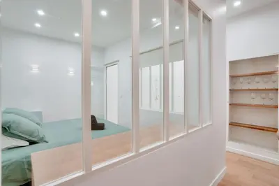 Un ou plusieurs lits dans un hébergement de l'établissement Apt 1BDR 4PAX - Saint Germain des Près