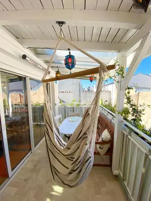 Balcon ou terrasse dans l'établissement Calme absolu et terrasse à Bastille