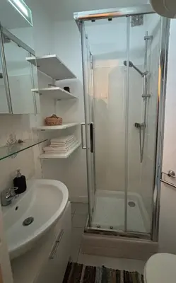 Salle de bains dans l'établissement Bright studio