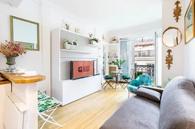 Coin salon dans l'établissement GuestReady - Unwind in Style in the heart of Paris