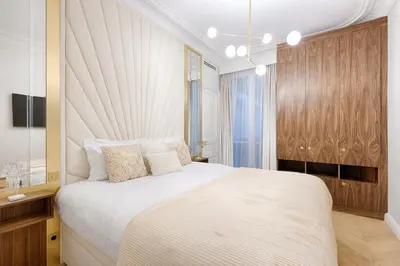 Un ou plusieurs lits dans un hébergement de l'établissement Serviced Apartment - 6 Guests - Champs-Élysées