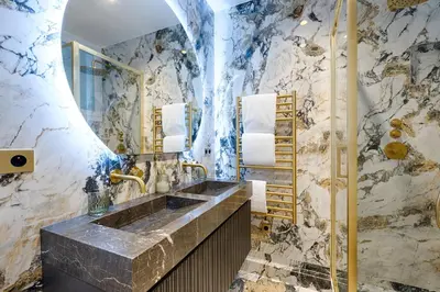 Salle de bains dans l'établissement Serviced Apartment - 6 Guests - Champs-Élysées