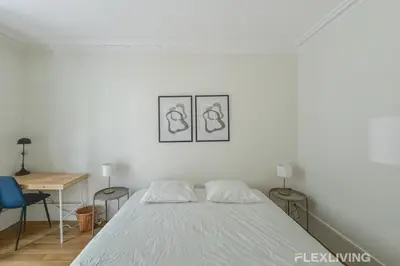 Un ou plusieurs lits dans un hébergement de l'établissement Flexliving - whole house - Hoche