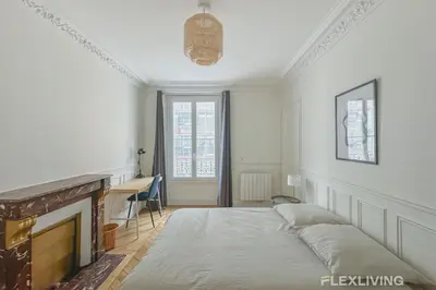 Un ou plusieurs lits dans un hébergement de l'établissement Flexliving - whole house - Hoche