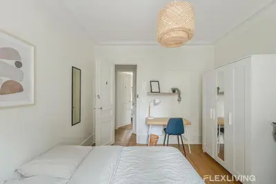 Un ou plusieurs lits dans un hébergement de l'établissement Flexliving - whole house - Gabriel Peri
