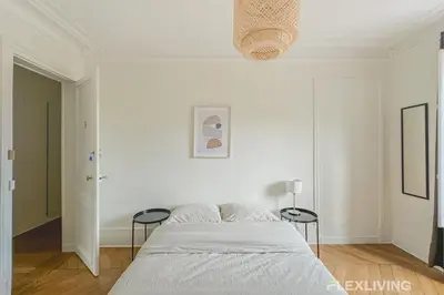 Un ou plusieurs lits dans un hébergement de l'établissement Flexliving - whole house - Gabriel Peri