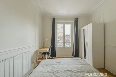 Un ou plusieurs lits dans un hébergement de l'établissement Flexliving - whole house - Gabriel Peri