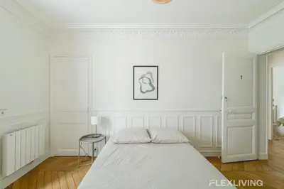 Un ou plusieurs lits dans un hébergement de l'établissement Flexliving - whole house - Hoche