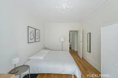 Un ou plusieurs lits dans un hébergement de l'établissement Flexliving - whole house - Hoche